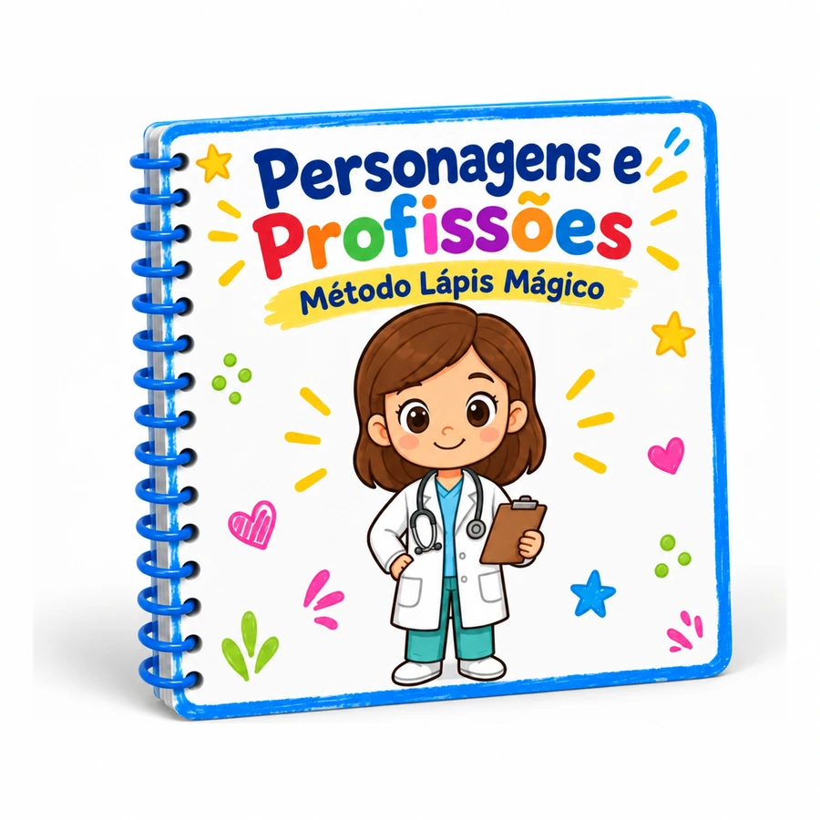 Lições de personagens e profissões do Método Lápis Mágico